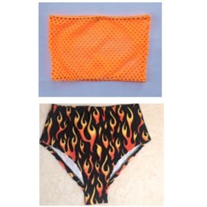 Two piece rave outfit